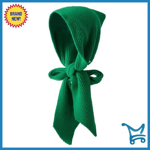 Accessories - Winter Knitted Hooded Scarf Hat Shawl Wrap Warm Acrylic One Size